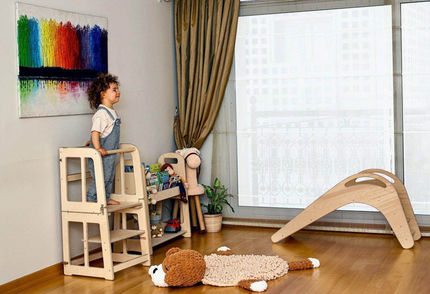 Convertible Montessori Tower and Desk