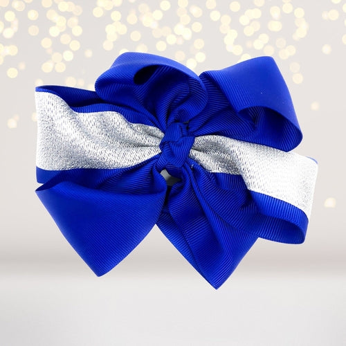 Girls Metallic Shimmer Boutique Bow