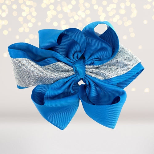 Girls Metallic Shimmer Boutique Bow