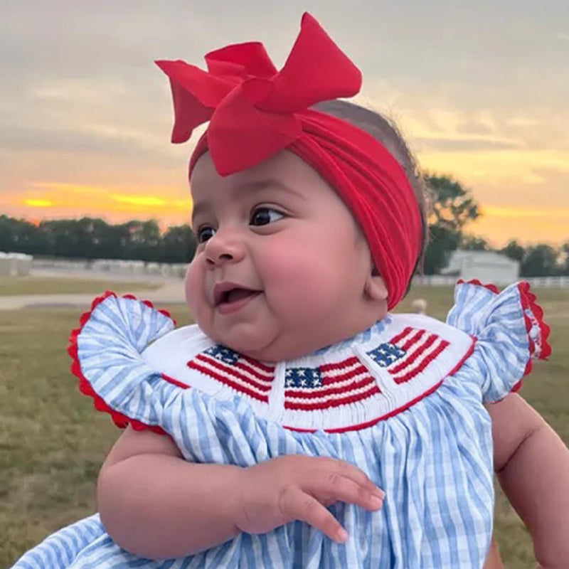 Baby Girls Independence Day Outfit 4th Of July American Flag