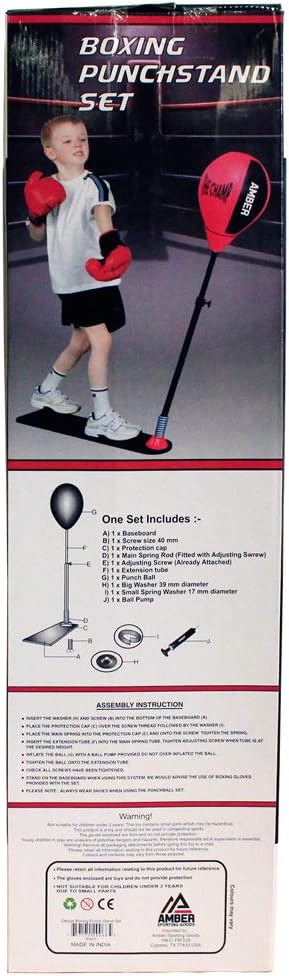 The Champ Kids Boxing Punch Stand Set with Punching Ball Bounce Back