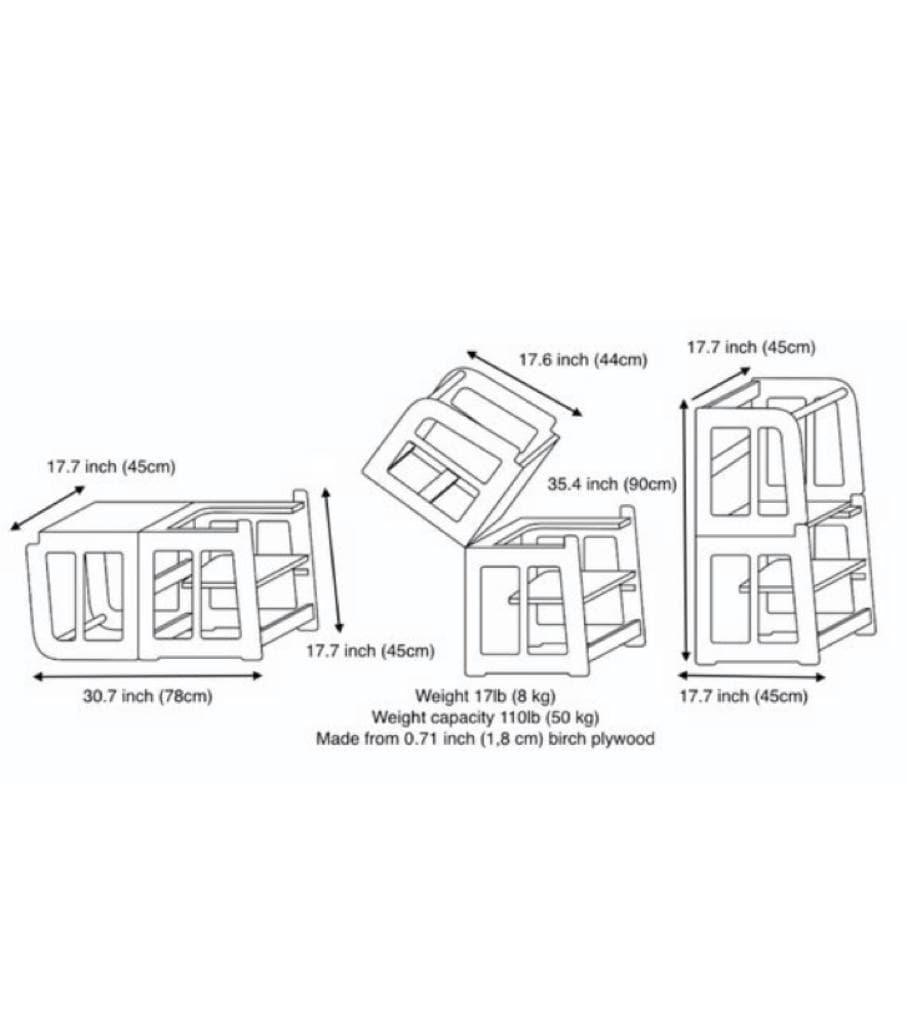 Convertible Montessori Tower and Desk