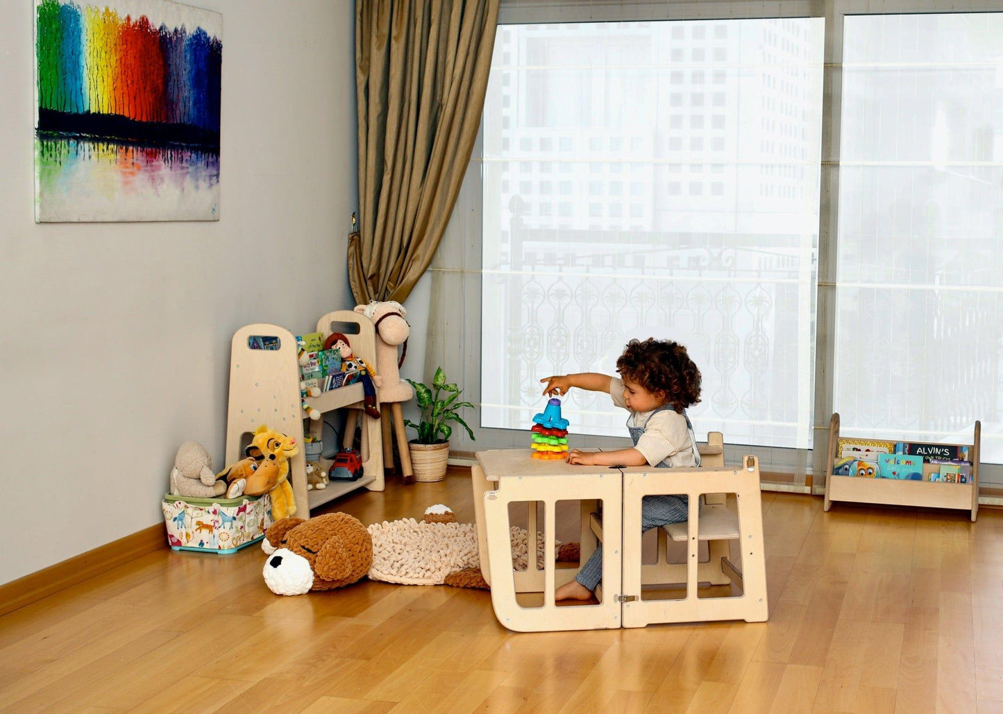 Convertible Montessori Tower and Desk