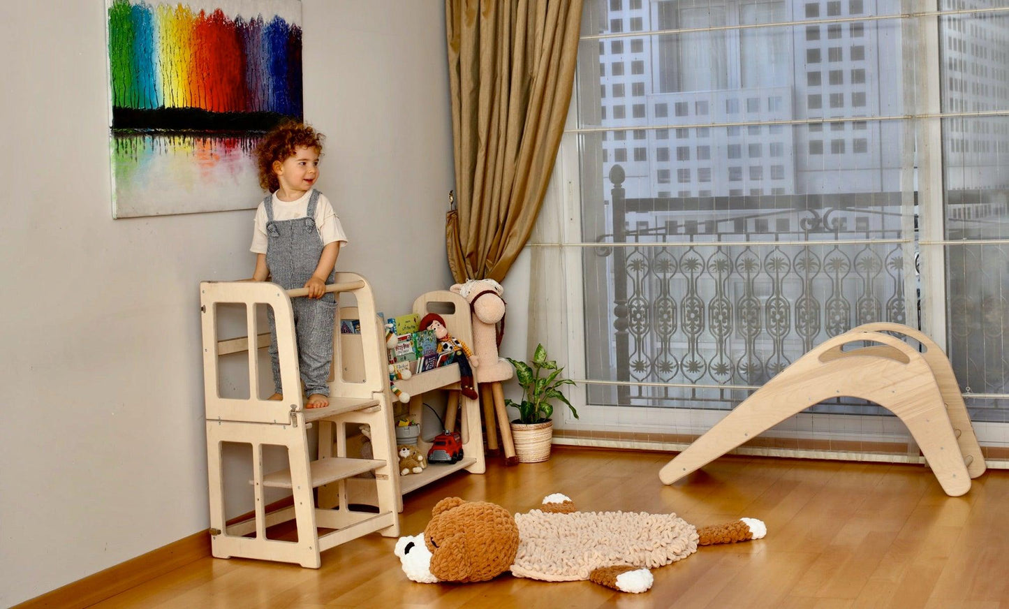 Convertible Montessori Tower and Desk
